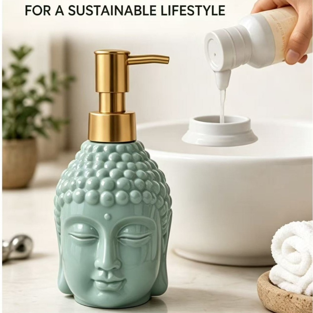 Soap Making Jug - 세라믹 비누 디스펜서 선(禪) 명상 머리