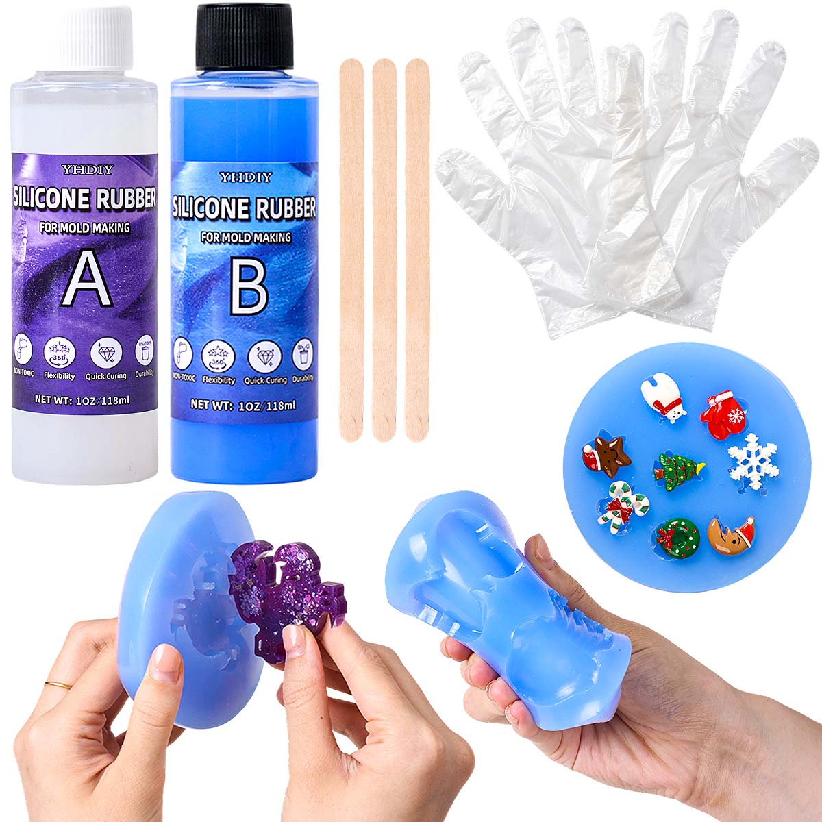 118ml/296ml 실리콘 몰드 제작 키트, DIY  - Soap Making Liquid 리뷰 및 가격