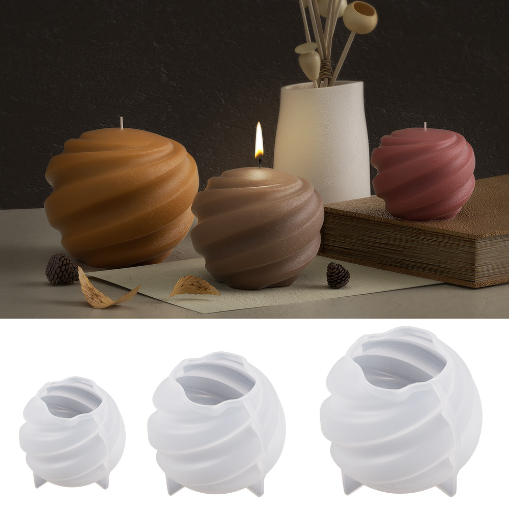 회전하는 행성 실리콘 캔들 몰드, 3D 원형 조각 공  - Soap Making Recipes 리뷰 및 가격
