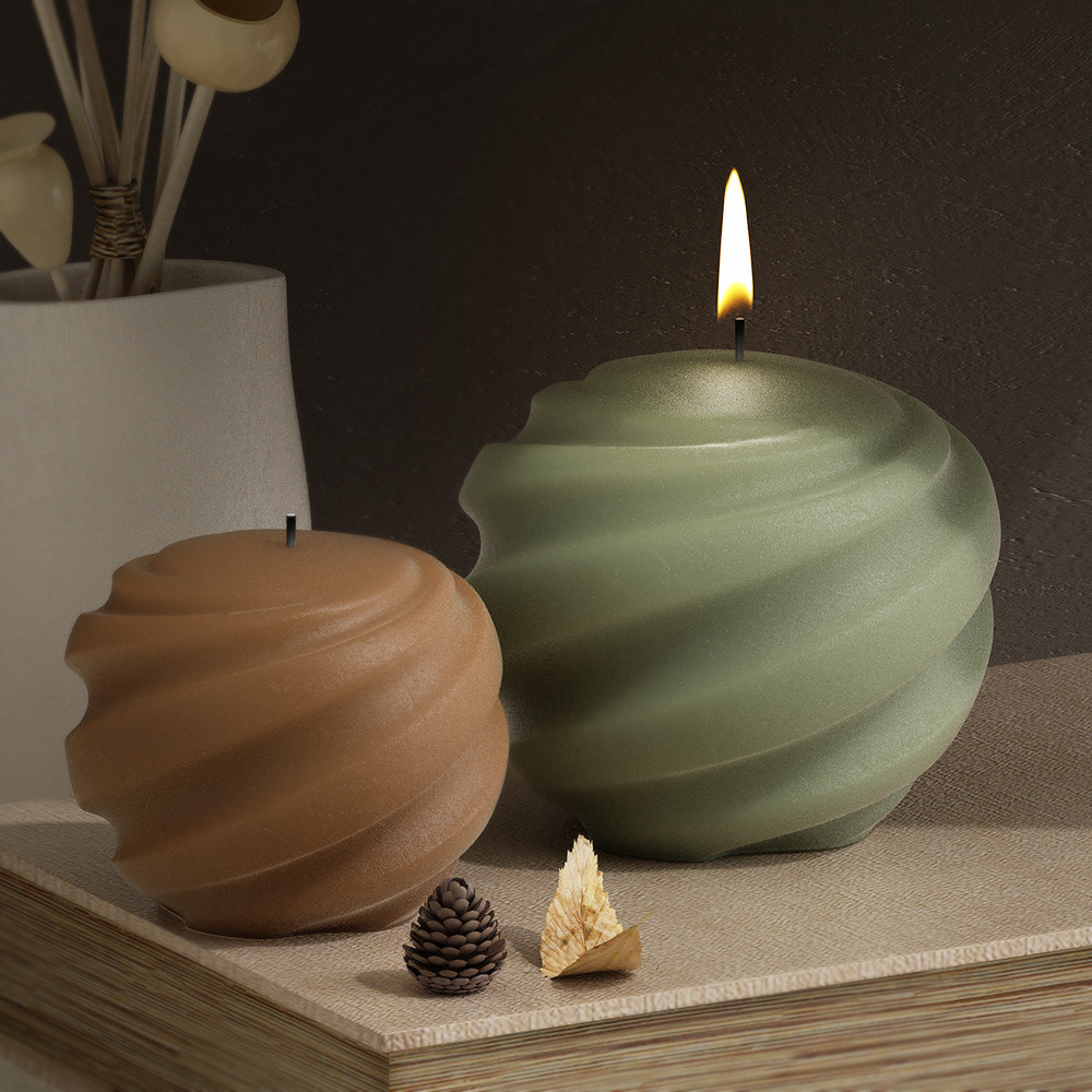회전하는 행성 실리콘 캔들 몰드, 3D 원형 조각 공  - Soap Making Recipes 리뷰 및 가격