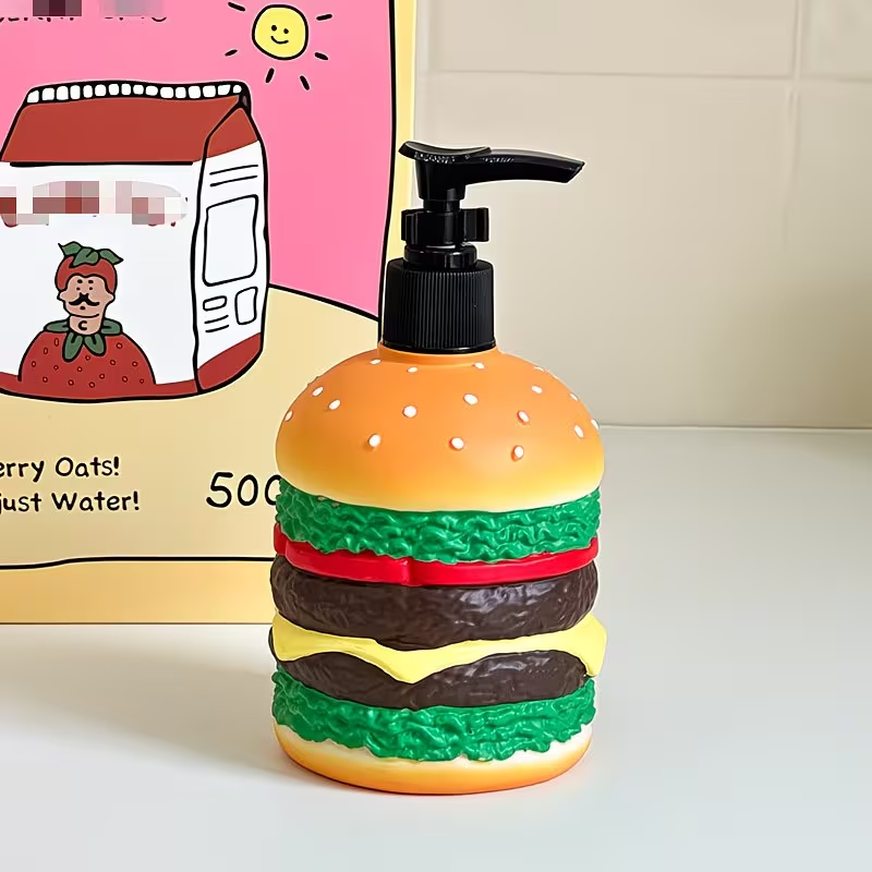귀여운 햄버거 모양의 프레스형 액체 비누병 - 주방 및 - Soap Making Jug 리뷰 및 가격