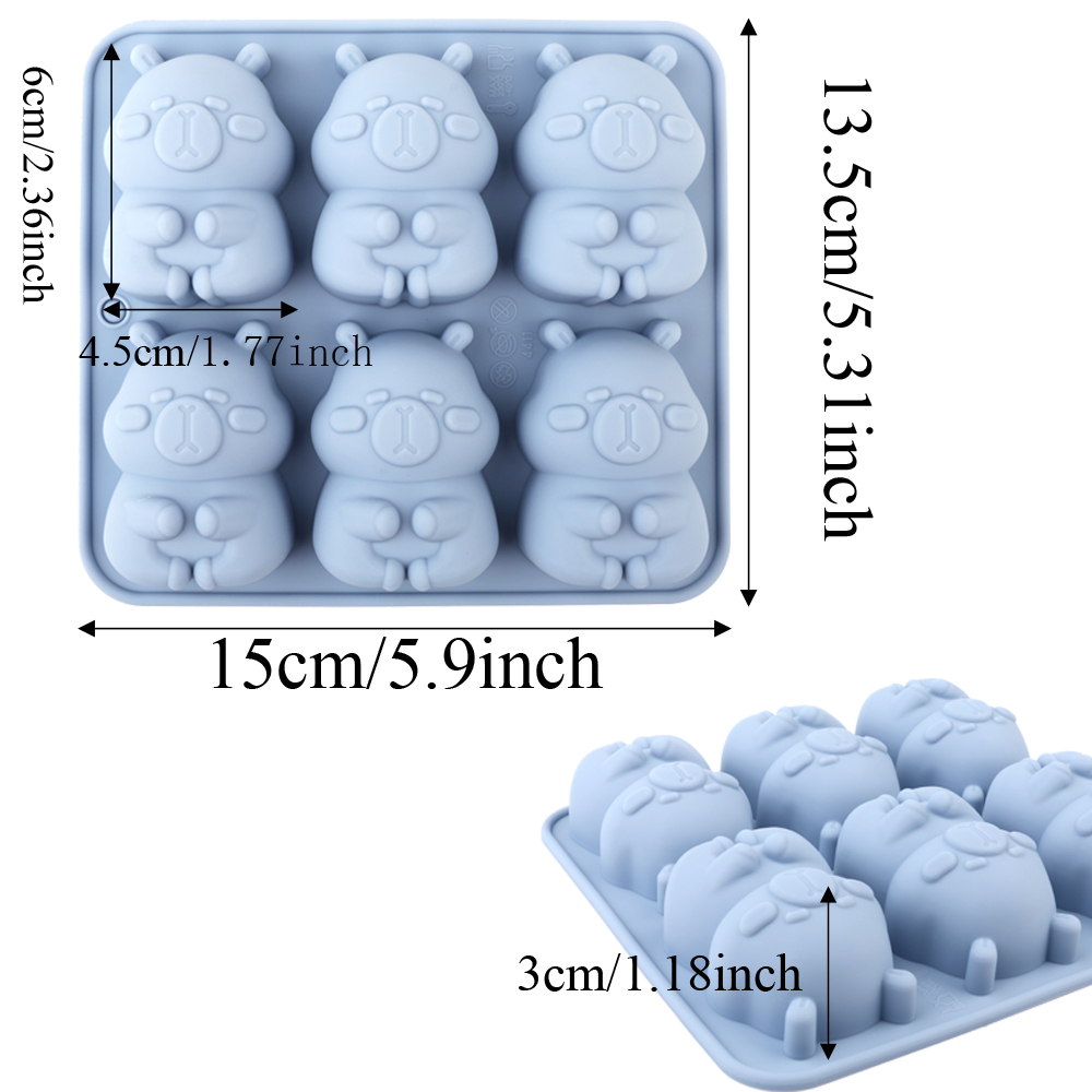 귀여운 카피바라 모양의 실리콘 케이크 몰드, 초콜릿,  - Soap Making Vendors 리뷰 및 가격