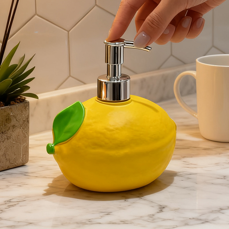 귀여운 레몬 모양의 수지 비누 디스펜서 과일 로션 펌프 - Soap Making Jug 리뷰 및 가격