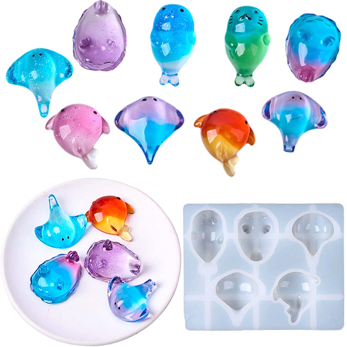 3D 힐링 귀여운 만타 가오리 실리콘 몰드 DIY 키체 - Soap Making Vendors 리뷰 및 가격