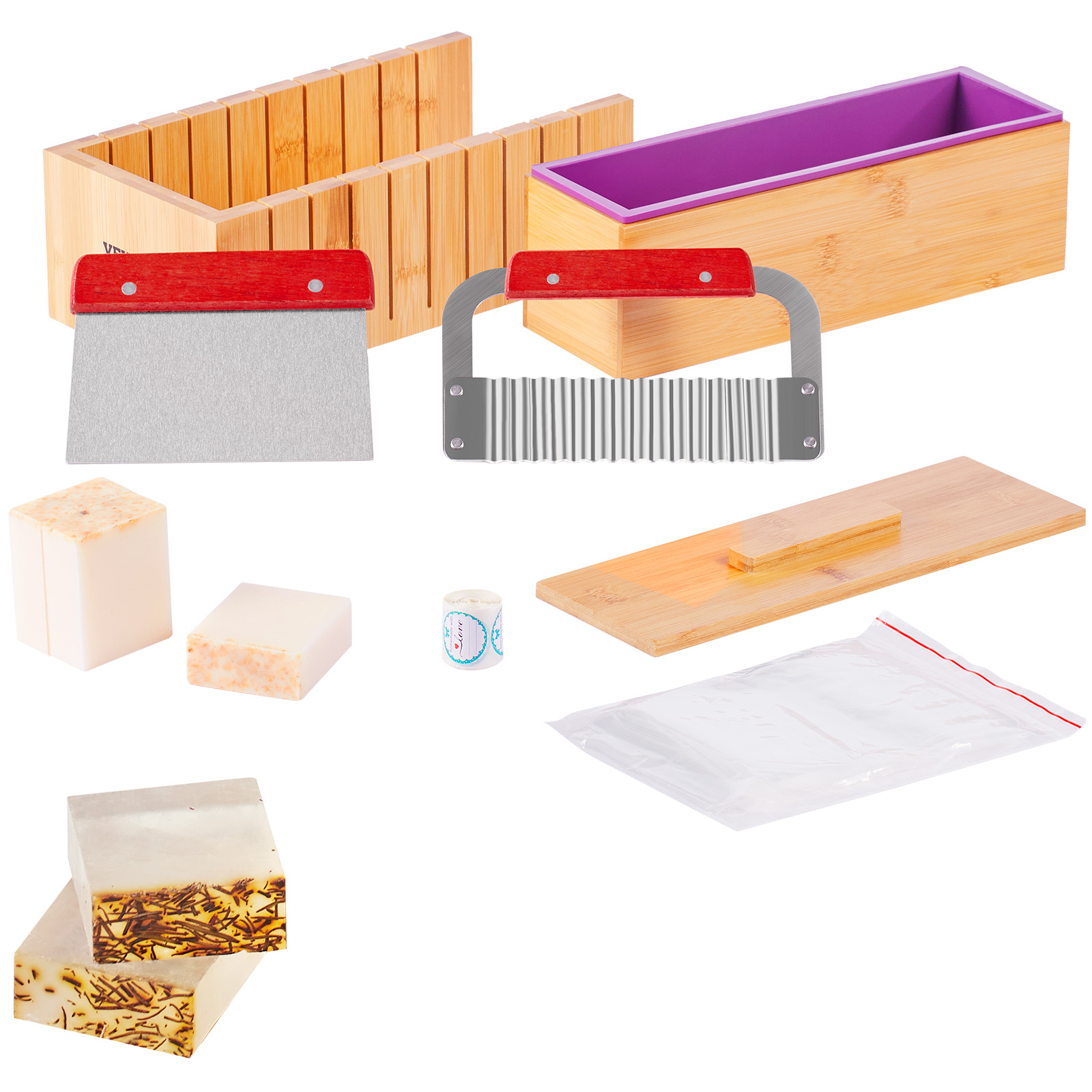 VEVOR 비누 제조 키트 대나무 절단 상자 및 실리콘 - Soap Making Lab 리뷰 및 가격