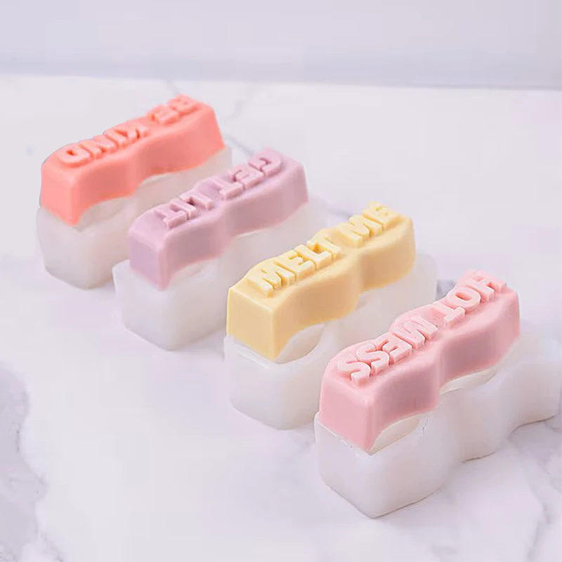 웨이브 편지 슬로건 촛불 실리콘 금형 DIY 수제 아로 - Soap Making Recipes 리뷰 및 가격
