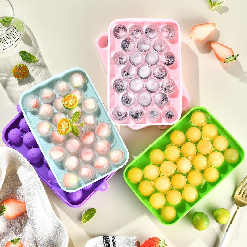 새로운 25칸 볼 몰드 실리콘 커버 포함 얼음 보관함  - Soap Making Lab 리뷰 및 가격